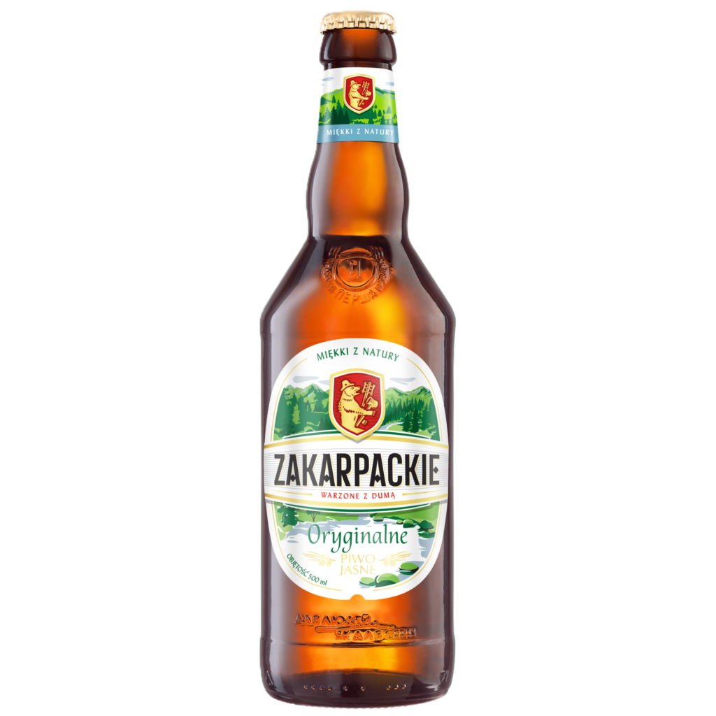 PIWO ZAKARPACKIE ORYGINALNE 0,5 L SZKLANA BUTELKA