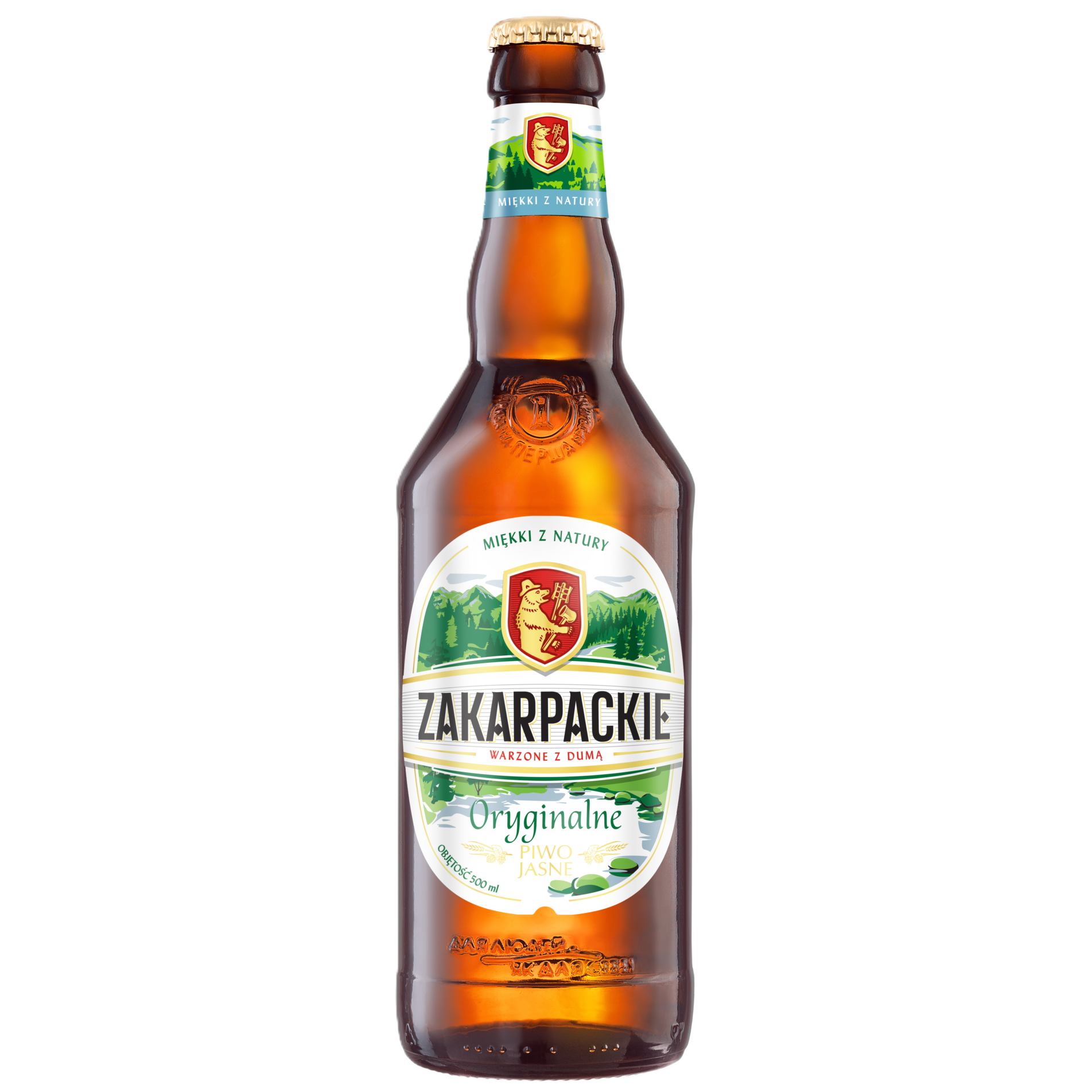 PIWO ZAKARPACKIE ORYGINALNE 0,5 L SZKLANA BUTELKA