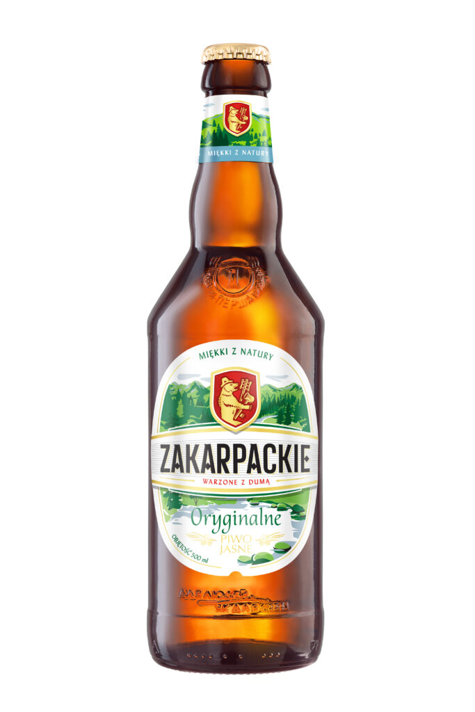 PIWO ZAKARPACKIE ORYGINALNE 0,5 L SZKLANA BUTELKA