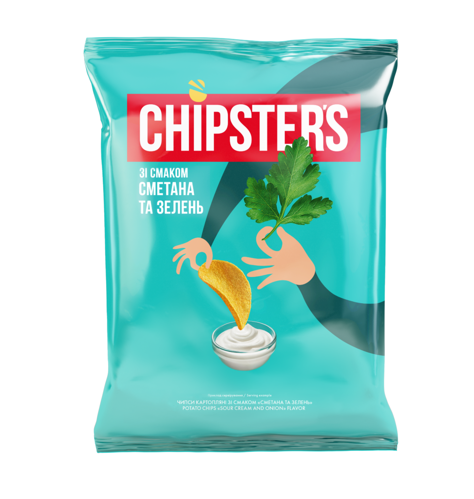 CHIPSY CHIPSTER’S ŚMIETANA Z ZIOŁAMI 60 g