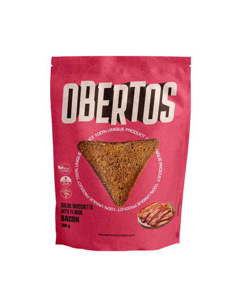 GRZANKI OBERTOSY 100g PSZENICZNE ŻYTNIE BEKON