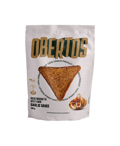 GRZANKI OBERTOSY 100g ŻYTNIE CZOSNK.