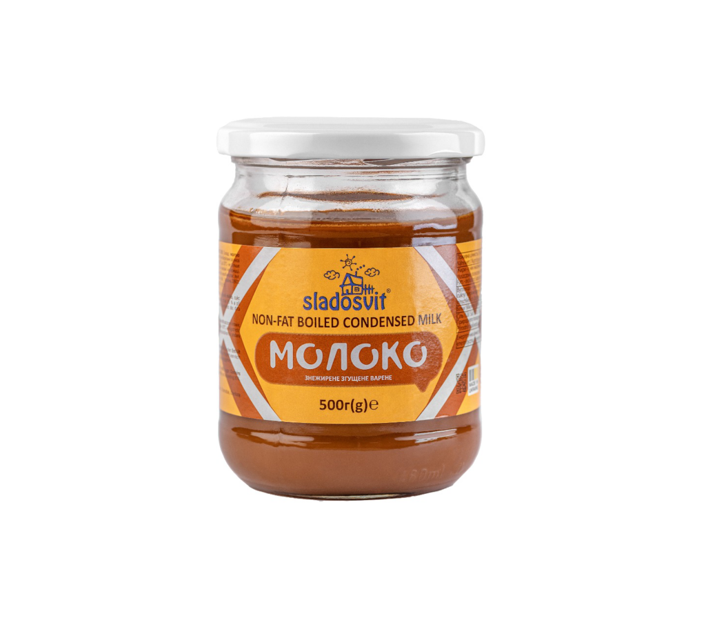 MLEKO SLADOSVIT ZAGĘSZCZONE ODTŁUSZCZONE GOTOWANE SŁOIK 500 g