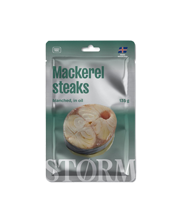 STEKI Z MAKRELI BLANSZOWANE W OLEJU 135 G