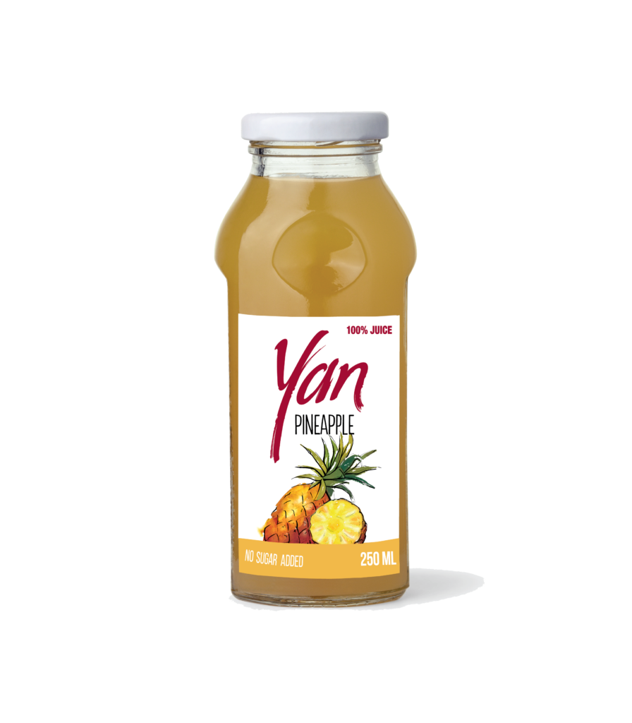 SOK YAN Z ANANASÓW BEZ CUKRU 0,25 L SZKLANA BUTELKA