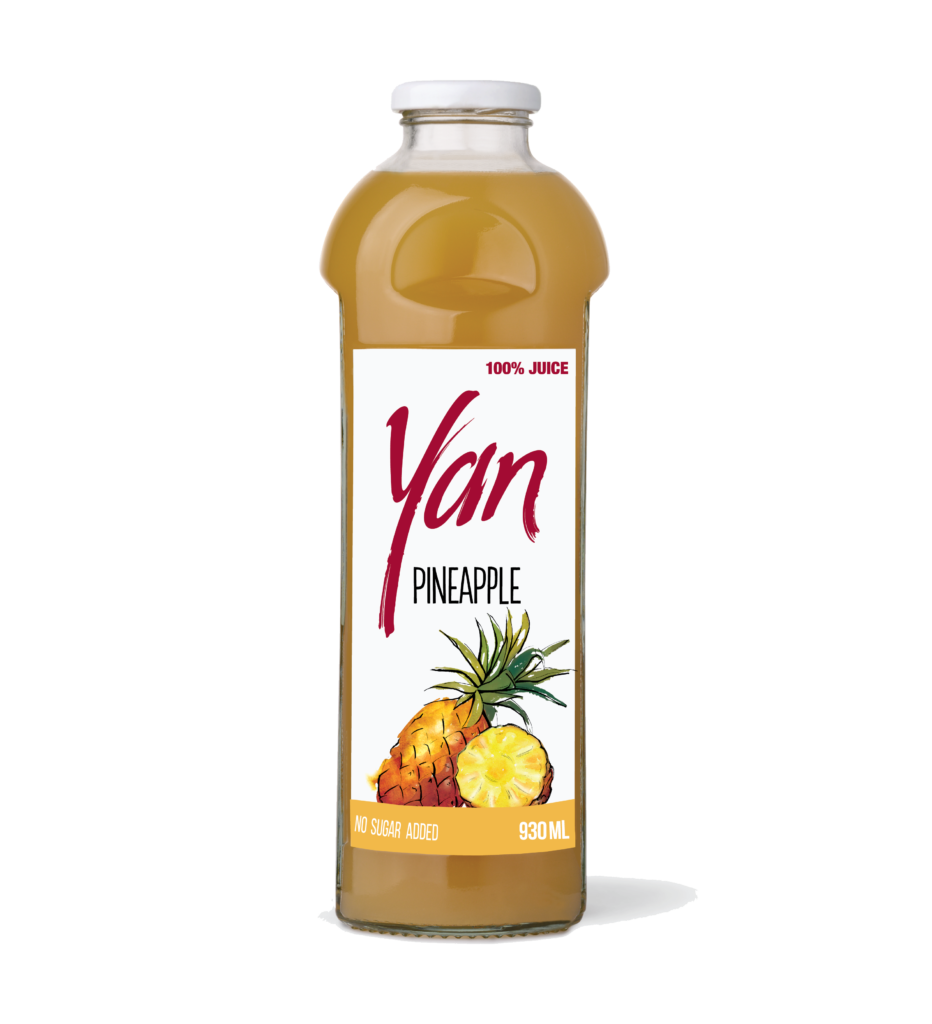 SOK YAN Z ANANASÓW BEZ CUKRU 0,93 L SZKLANA BUTELKA