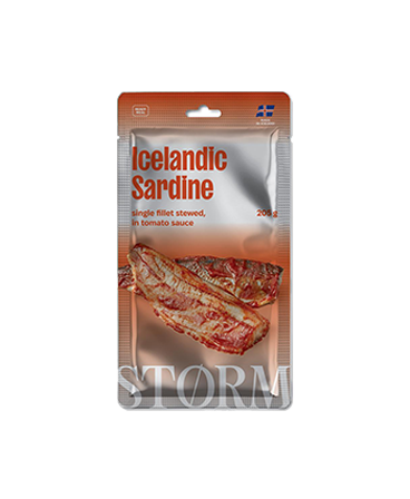 DUSZONY FILET Z ISLANDZKIEJ SARDYNKI W SOSIE POMIDOROWYM 205 G (OPAKOWANIE TOREBKA RETORTOWA)