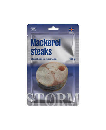 STEKI Z MAKRELI BLANSZOWANE W MARYNACIE 135 G