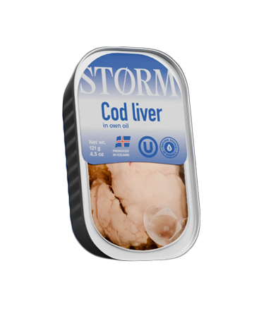 WĄTROBA DORSZA (PRZEZROCZYSTA POKRYWKA) 125 G