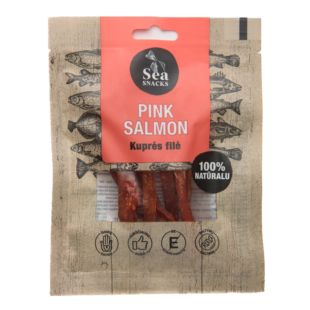 SUSZONE PASKI ŁOSOSIA RÓŻOWEGO 30G