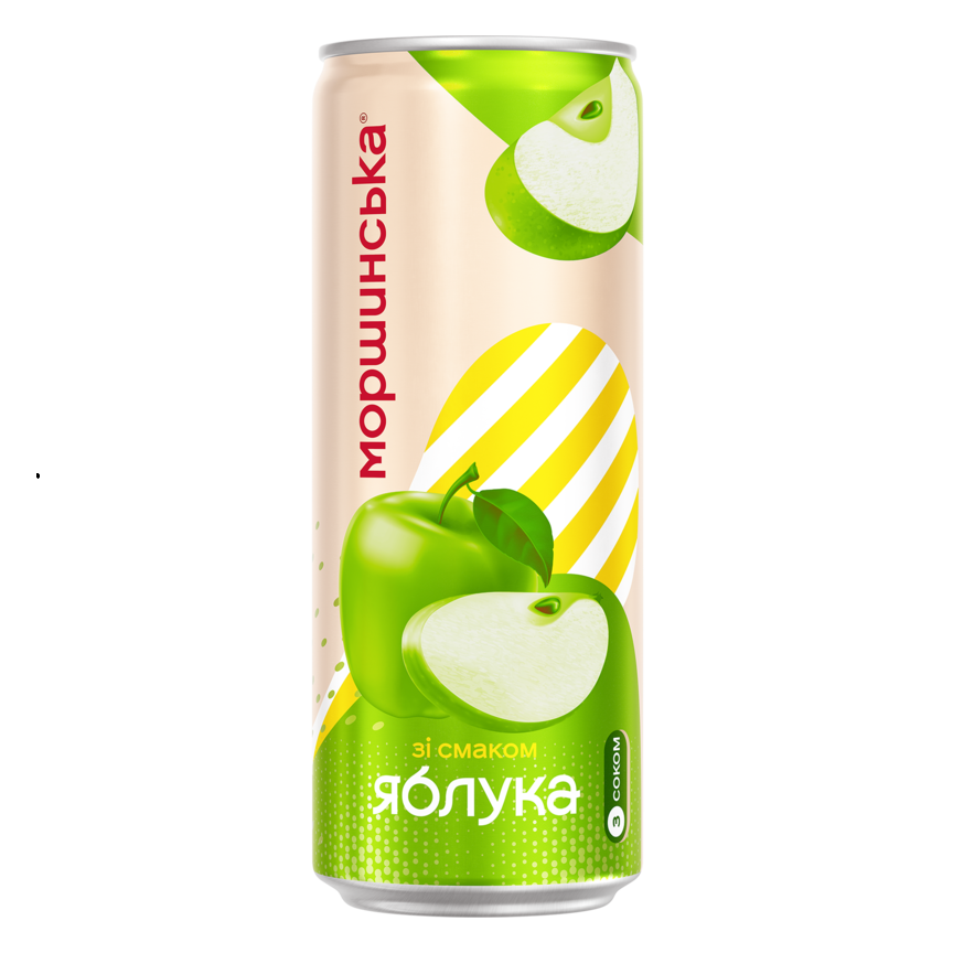 LEMONIADA MORSHYNSKA O SMAKU JABŁKOWYM 0,33L PUSZKA