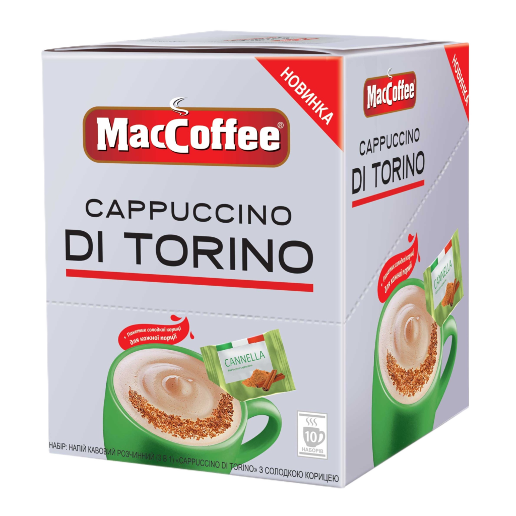 KAWA MACCOFFEE 3W1 CAPPUCCINO DI TORRINO Z CYNAMONEM (25gx10)