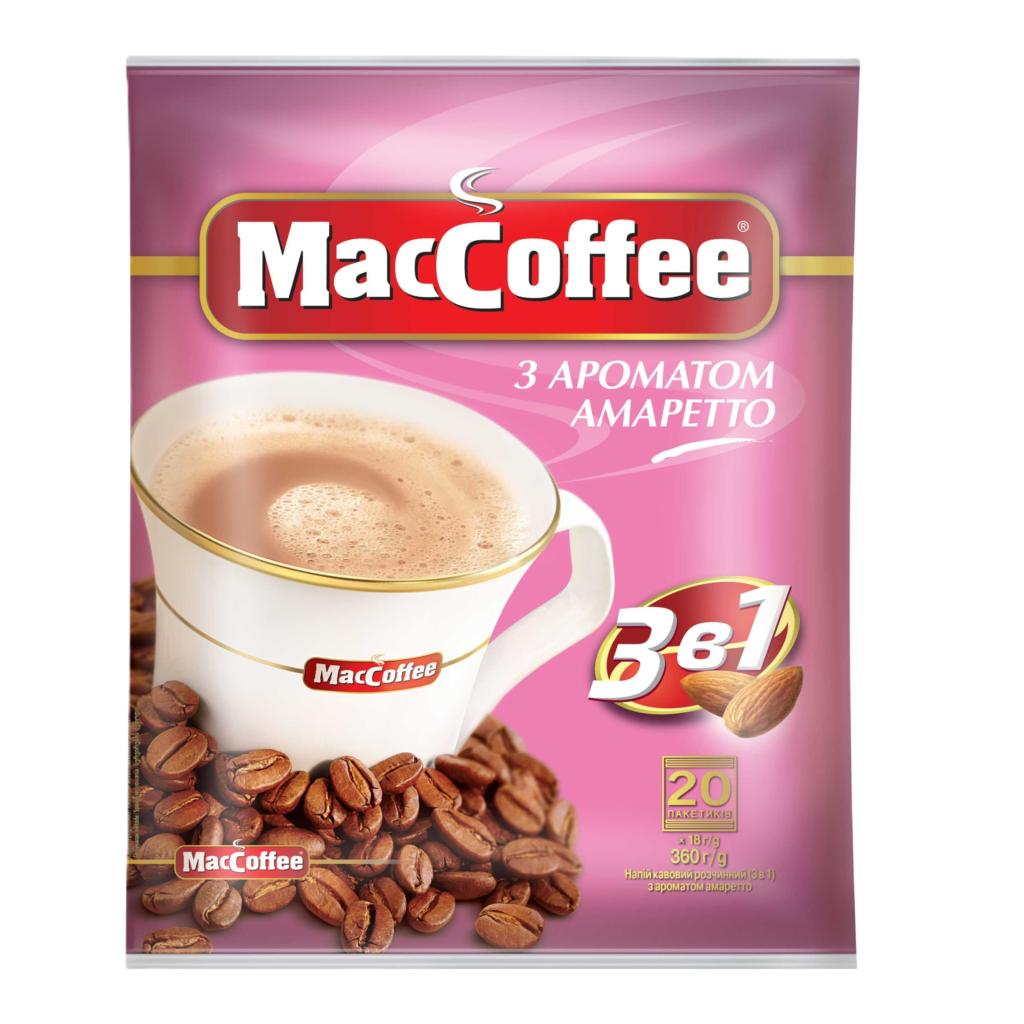 KAWA MACCOFFEE 3W1 O SM. AMARETTO 360g (18gx20)