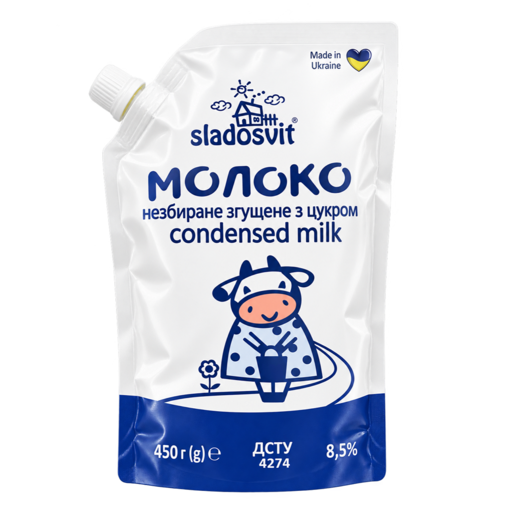 MLEKO SLADOSVIT ZAGĘSZCZONE 450 GR DOYPACK