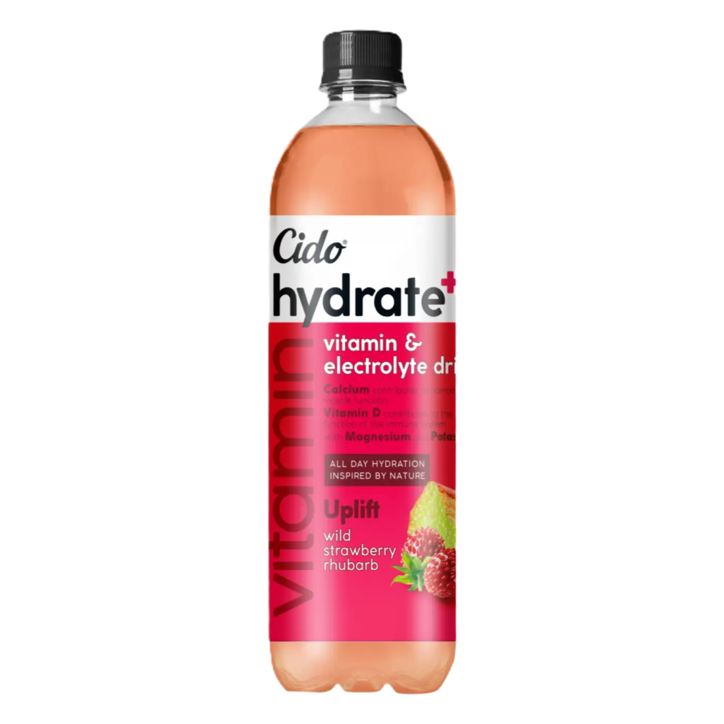 NAPÓJ FUNKCJONALNY CIDO HYDRATE YUZU DZIKA TRUSKAWKA I RABARBAR 0,6 L